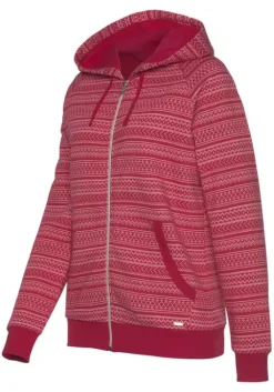 Outlet s.Oliver Kapuzensweatjacke Cherryrot