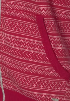 Outlet s.Oliver Kapuzensweatjacke Cherryrot