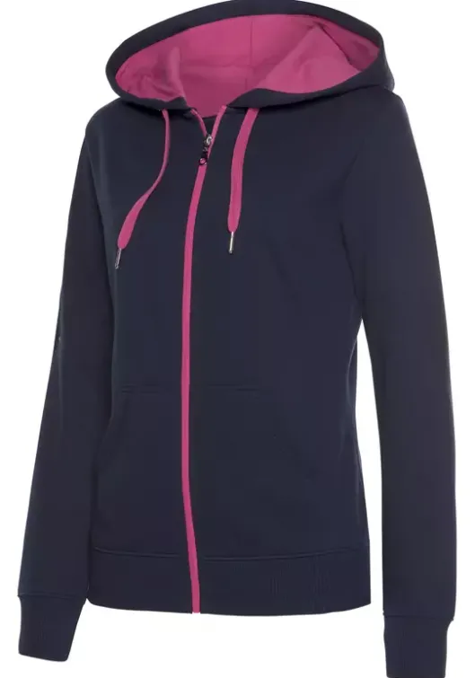 Best Bench. Kapuzensweatjacke Navy-Pink