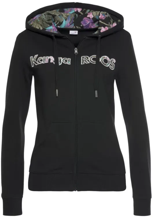 Kapuzensweatjacke Homewear-Oberteile