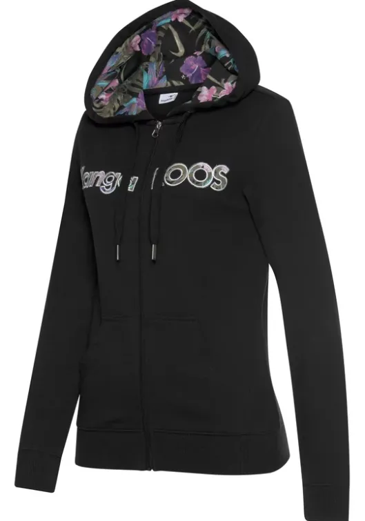 Kapuzensweatjacke Homewear-Oberteile