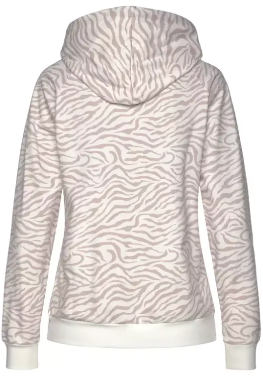 Hot Kapuzensweatjacke"/ Sweatshirtjacke Mit Details In Rosegold" Nachhaltige Homewear