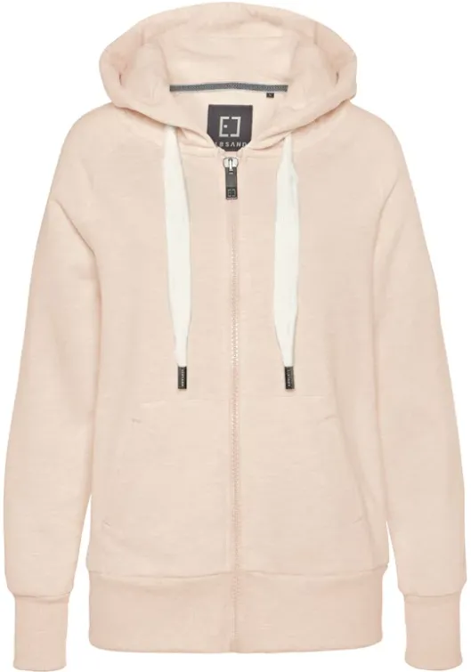 Sale Elbsand Kapuzensweatjacke"Kelina" Creme-Meliert