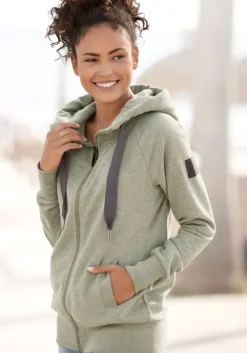Discount Elbsand Kapuzensweatjacke"Kelina" Grun Meliert