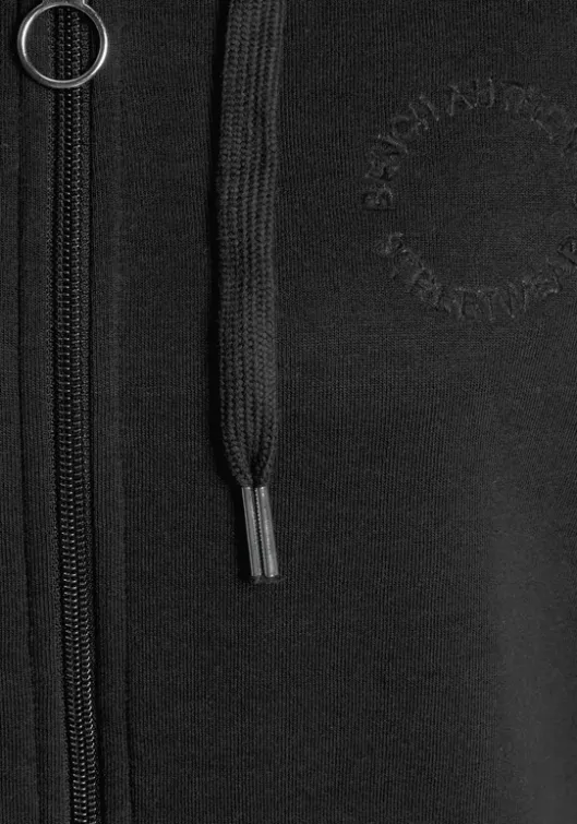 Discount Kapuzensweatjacke"Mit Logostickerei" Homewear-Oberteile