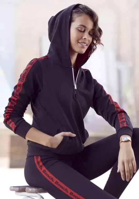 Hot Bench. Kapuzensweatshirt Schwarz