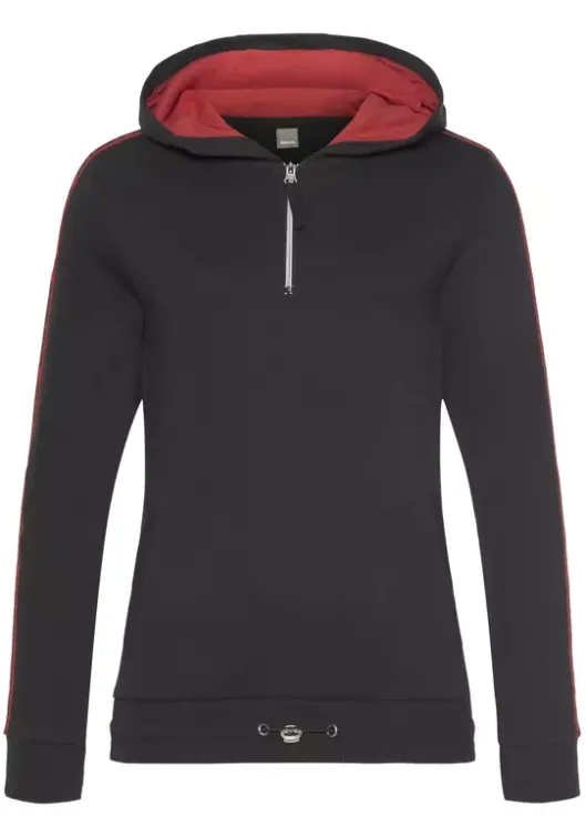 Hot Bench. Kapuzensweatshirt Schwarz
