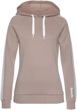 Online Bench. Kapuzensweatshirt Beige-Weis