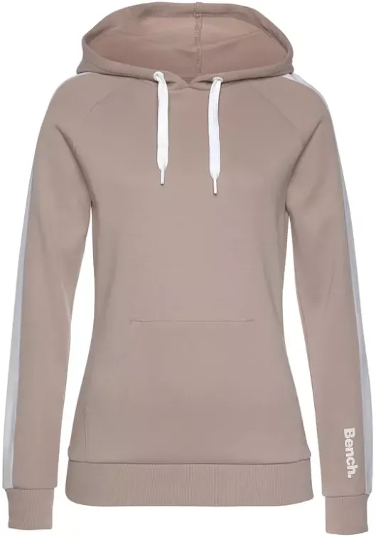 Online Bench. Kapuzensweatshirt Beige-Weis