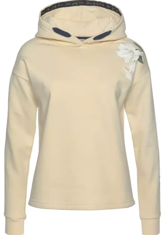 New Bench. Kapuzensweatshirt Creme