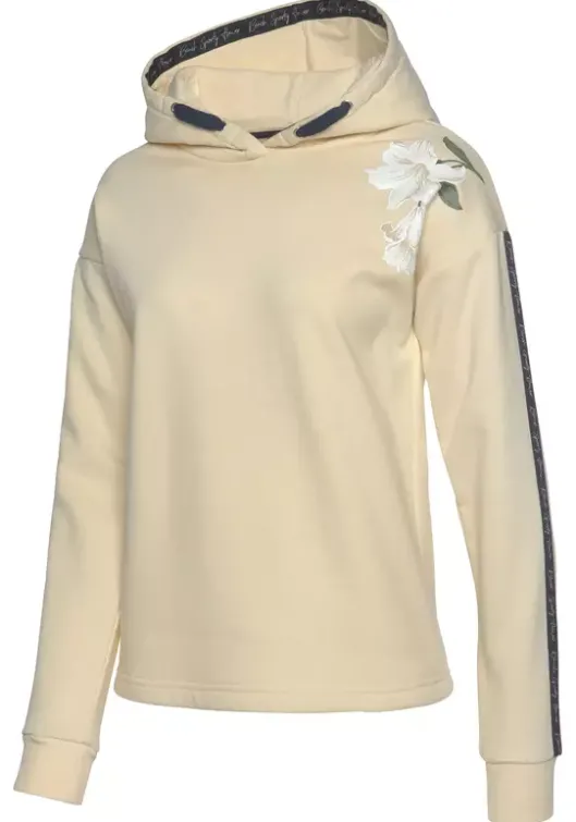 New Bench. Kapuzensweatshirt Creme