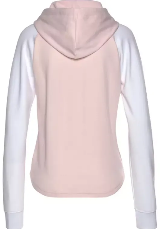 New Bench. Kapuzensweatshirt Weis-Rosa