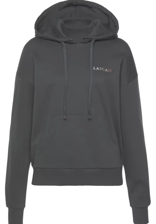 Clearance LASCANA Kapuzensweatshirt"Circular Collection" Anthrazit