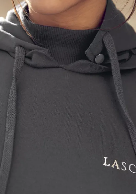 Clearance LASCANA Kapuzensweatshirt"Circular Collection" Anthrazit