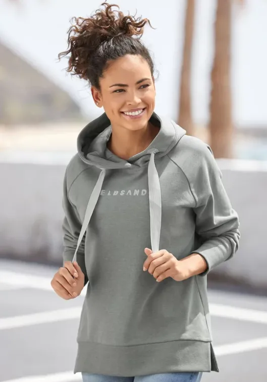 Clearance Elbsand Kapuzensweatshirt"Svana" Grun