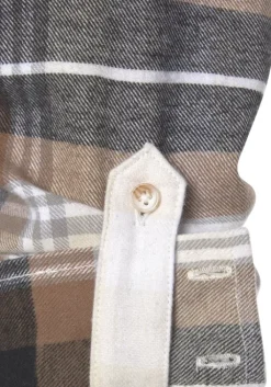 Hot Buffalo Karobluse Braun-Creme-Kariert
