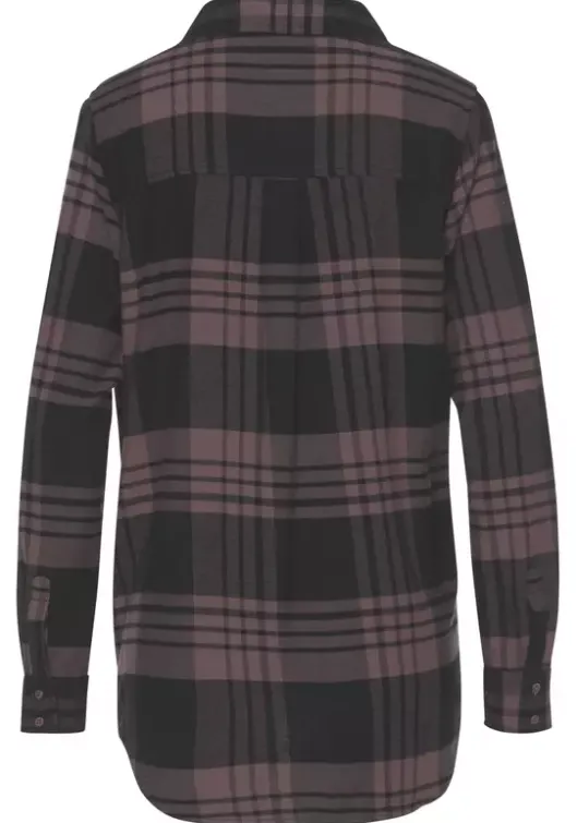 Clearance LASCANA Karobluse Lila-Schwarz-Kariert
