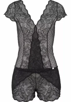 Clearance Kurzarmbody Spitzen-Bodys