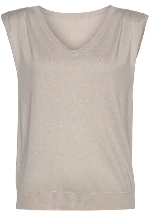 Clearance LASCANA Kurzarmpullover Sand
