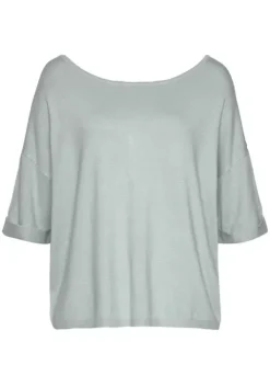 Outlet Vivance Kurzarmpullover Hellgrun
