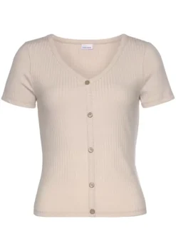 Hot LASCANA Kurzarmshirt Beige