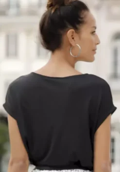 Best LASCANA Kurzarmshirt Schwarz