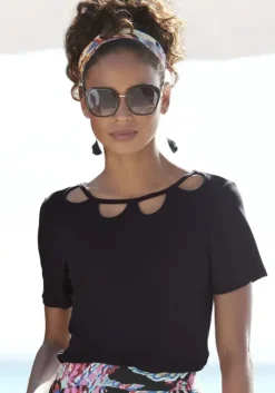 Hot Buffalo Kurzarmshirt Schwarz