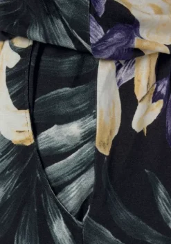 Clearance LASCANA Kurzoverall Schwarz Bedruckt