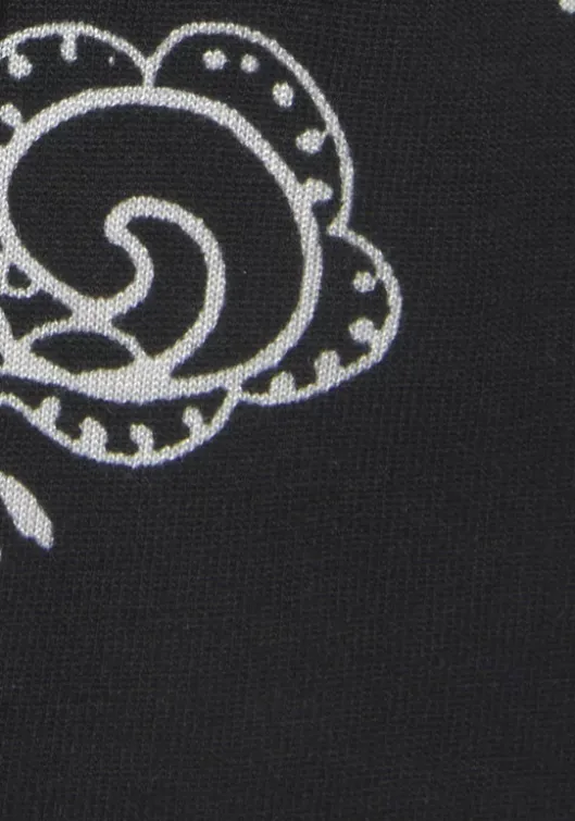 Discount Vivance Kurzoverall Schwarz-Weis Bedruckt
