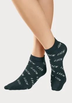 Hot LSCN by LASCANA Kurzsocken 1X Schwarz, 1X Weis, 1X Petrol