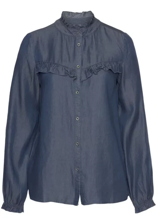 Sale LASCANA Langarmbluse Denim-Blue