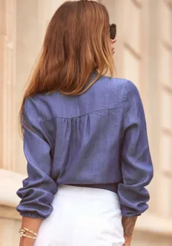 Sale LASCANA Langarmbluse Denim-Blue