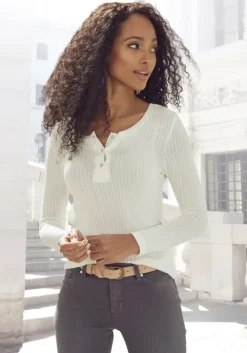 Outlet Vivance Langarmshirt Creme