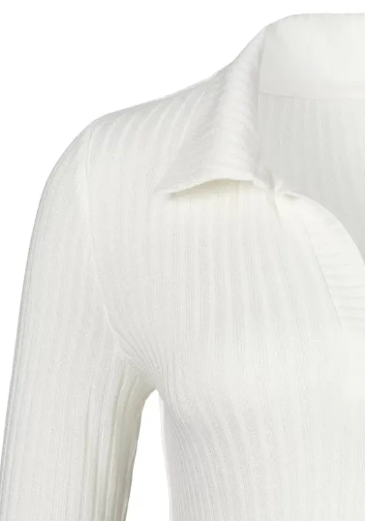Online LASCANA Langarmshirt Creme