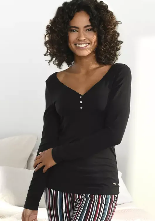 Sale s.Oliver Langarmshirt Schwarz
