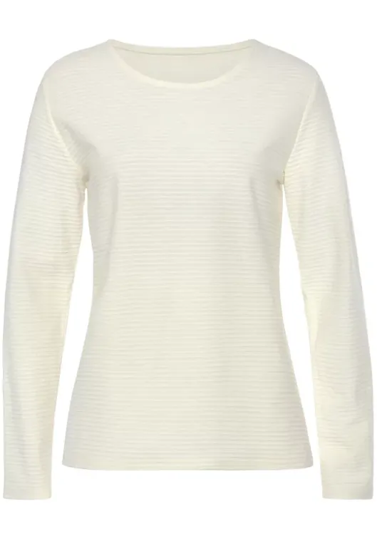 Sale LASCANA Langarmshirt Creme