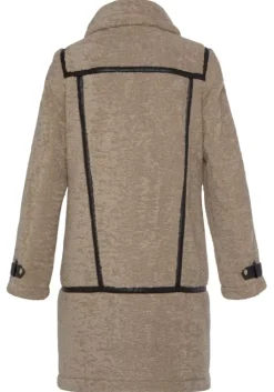 Outlet Buffalo Langmantel Beige-Schwarz