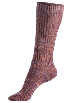 Discount LASCANA Langsocken 1X Gelb-Bunt, 1X Grun-Bunt, 1X Rot-Bunt, 1X Blau-Bunt, 1X Hellbraun-Bunt