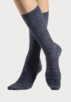 Discount LASCANA Langsocken 1X Gelb-Bunt, 1X Grun-Bunt, 1X Rot-Bunt, 1X Blau-Bunt, 1X Hellbraun-Bunt