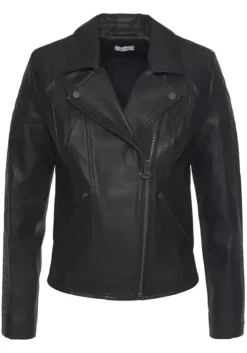 Clearance LASCANA Lederimitatjacke Schwarz