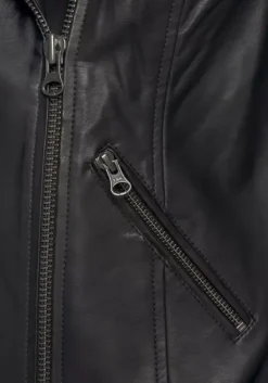 Clearance LASCANA Lederimitatjacke Schwarz