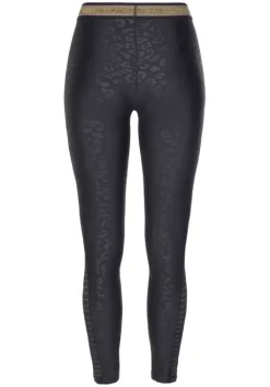 Bench. Leggings Schwarz-Leo