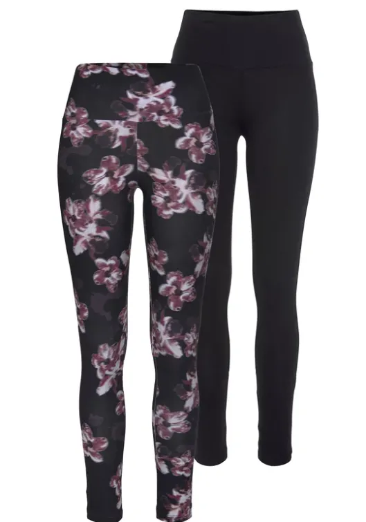 Online H.I.S Leggings Gemustert-Schwarz, Schwarz