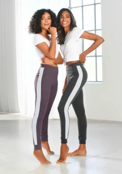 Discount Arizona Leggings Anthrazit-Meliert, Pflaume