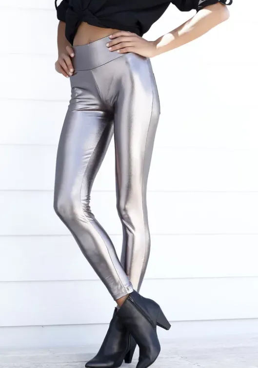 Hot LASCANA Leggings Silberfarben