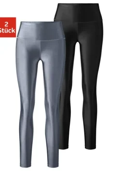 Online LASCANA ACTIVE Leggings Graublau, Schwarz