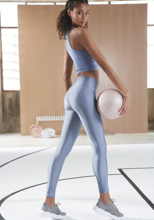 Online LASCANA ACTIVE Leggings Graublau, Schwarz