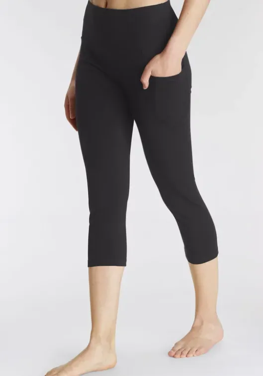 Sale LASCANA ACTIVE 3/4-Leggings Schwarz