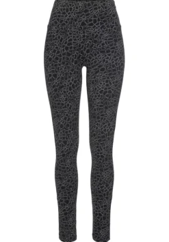 Discount H.I.S Leggings Schwarz-Bedruckt, Schwarz-Uni