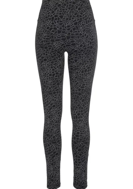 Discount H.I.S Leggings Schwarz-Bedruckt, Schwarz-Uni